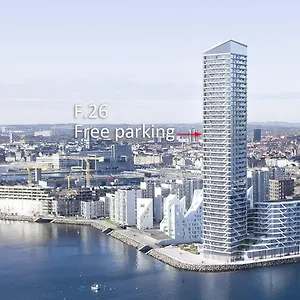 Lejlighed 26-etage Med Utrolig Havudsigt, Århus